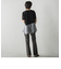 センターラインフレアパンツ≪洗濯機で洗える≫