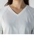 配色ステッチバルーンスリーブVネックプルオーバー≪洗濯機で洗える≫