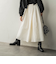 型押しジャガードタックフレアスカート≪手洗い可能≫