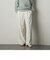 ストレッチベロアストレートパンツ≪洗濯機で洗える≫