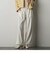 ストレッチベロアストレートパンツ≪洗濯機で洗える≫