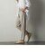 ウエストゴムスリムテーパードパンツ≪洗濯機で洗える≫