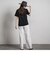 WATER　REPELLENTサイドラインワイドパンツ≪手洗い可能≫