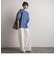 WATER　REPELLENTサイドラインワイドパンツ≪手洗い可能≫