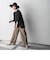 WATER　REPELLENTサイドラインワイドパンツ≪手洗い可能≫