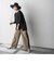 WATER　REPELLENTサイドラインワイドパンツ≪手洗い可能≫