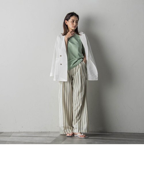 ダブルブレストシアージャケット BAYFLOW（ベイフロー） ジャケット テーラードジャケット 「夏から秋