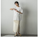 配色リブタイトニットスカート≪手洗い可能/セットアップ対応≫