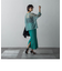 配色リブタイトニットスカート≪手洗い可能/セットアップ対応≫
