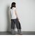 メランジイージーワイドパンツ≪洗濯機で洗える≫