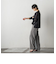 メランジイージーワイドパンツ≪洗濯機で洗える≫