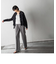 メランジイージーワイドパンツ≪洗濯機で洗える≫