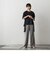 メランジイージーワイドパンツ≪洗濯機で洗える≫