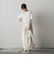 サイドニットドッキングTシャツ≪手洗い可能≫