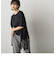 サイドニットドッキングTシャツ≪手洗い可能≫