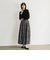 配色ラメハイネックニットプルオーバー≪手洗い可能≫
