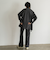 サイドスリットワイドパンツ≪洗濯機で洗える≫
