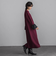 配色袖口フレアワンピース≪洗濯機で洗える≫