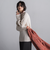 【WEB限定】鹿の子編み配色ニットプルオーバー≪洗濯機で洗える≫