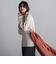 【WEB限定】鹿の子編み配色ニットプルオーバー≪洗濯機で洗える≫