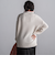 【WEB限定】鹿の子編み配色ニットプルオーバー≪洗濯機で洗える≫