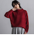 【WEB限定】鹿の子編み配色ニットプルオーバー≪洗濯機で洗える≫