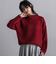 【WEB限定】鹿の子編み配色ニットプルオーバー≪洗濯機で洗える≫