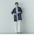 叶えるスカラップ刺繍クロップドシャツ≪手洗い可能≫