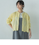 叶えるスカラップ刺繍クロップドシャツ≪手洗い可能≫