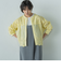 叶えるスカラップ刺繍クロップドシャツ≪手洗い可能≫