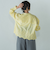 叶えるスカラップ刺繍クロップドシャツ≪手洗い可能≫