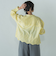 叶えるスカラップ刺繍クロップドシャツ≪手洗い可能≫
