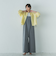 叶えるスカラップ刺繍クロップドシャツ≪手洗い可能≫