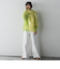 デニムワイドパンツ≪洗濯機で洗える≫