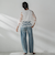 チュールフラワーボリュームブラウス