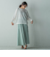 【新色追加】シャンブレーカーゴキュロットパンツ