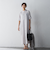 5分袖サイドプリーツシャツワンピース≪手洗い可能≫