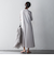 5分袖サイドプリーツシャツワンピース≪手洗い可能≫