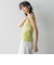 チュール使いラメリブタンクトップ≪手洗い可能≫