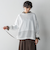 ペーパーブレンドメッシュヘムニットプルオーバー≪手洗い可能≫
