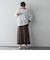 ペーパーブレンドメッシュヘムニットプルオーバー≪手洗い可能≫