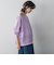 ペーパーブレンドメッシュヘムニットプルオーバー≪手洗い可能≫
