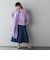 ペーパーブレンドメッシュヘムニットプルオーバー≪手洗い可能≫