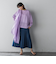 ペーパーブレンドメッシュヘムニットプルオーバー≪手洗い可能≫