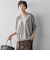 【新色追加】LEVITAシアーVネックドルマンニットプルオーバー≪手洗い可能≫