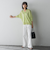 【新色追加】LEVITAシアーVネックドルマンニットプルオーバー≪手洗い可能≫