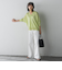 【新色追加】LEVITAシアーVネックドルマンニットプルオーバー≪手洗い可能≫