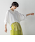 タックワイドスリーブVネックドルマンブラウス≪手洗い可能≫