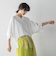 タックワイドスリーブVネックドルマンブラウス≪手洗い可能≫
