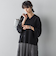 タックワイドスリーブVネックドルマンブラウス≪手洗い可能≫